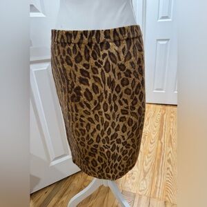 Outlander - lambswool and angora Leopard Print Women's Skirt size M